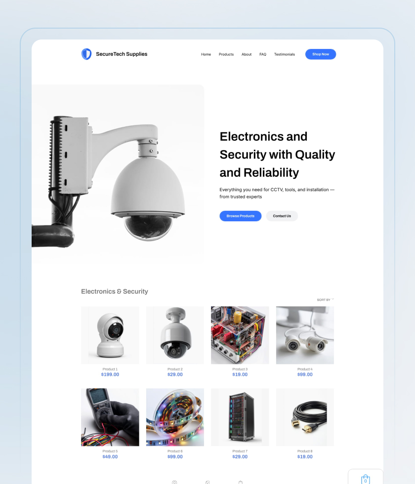 Cool website template 5