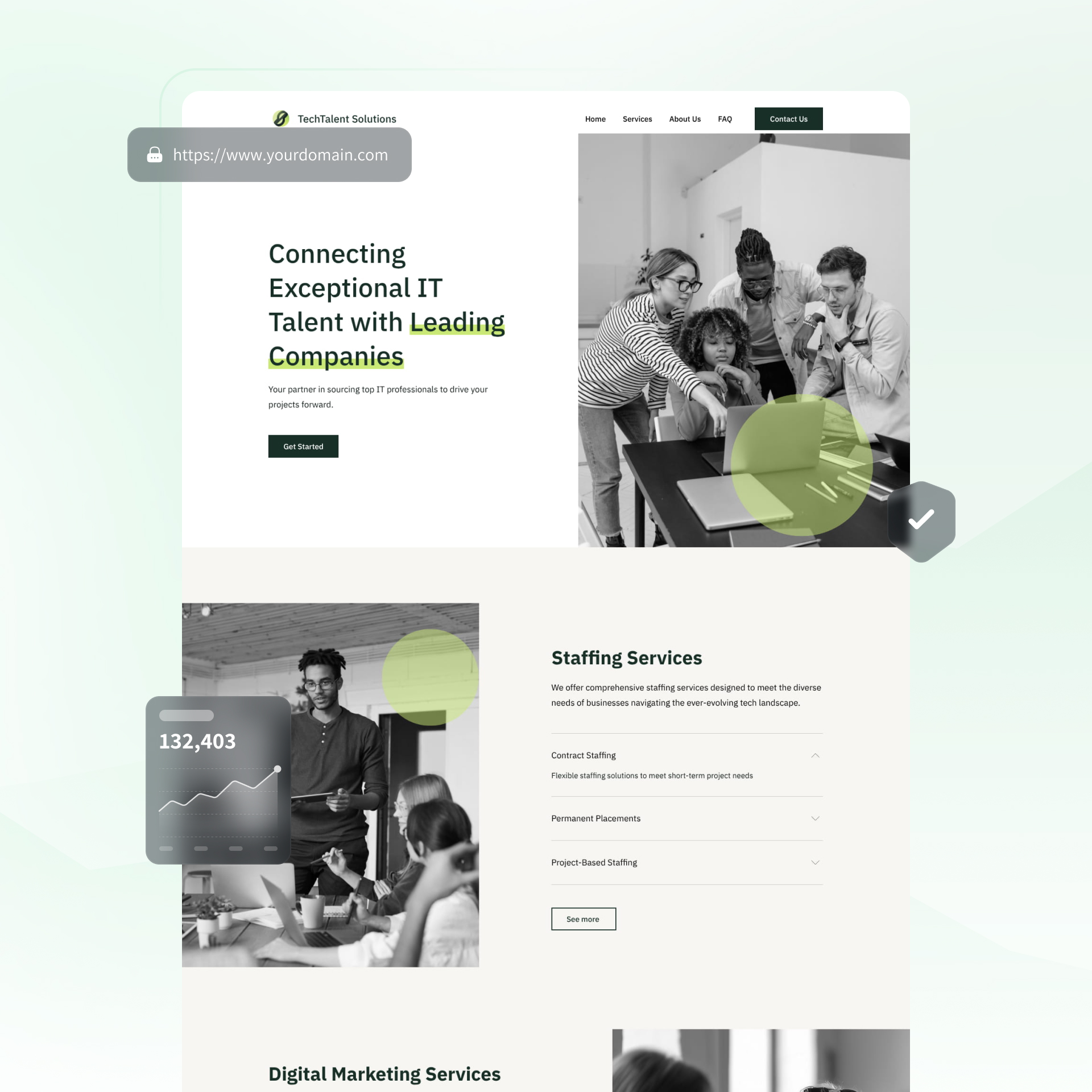 IT consulting website builder