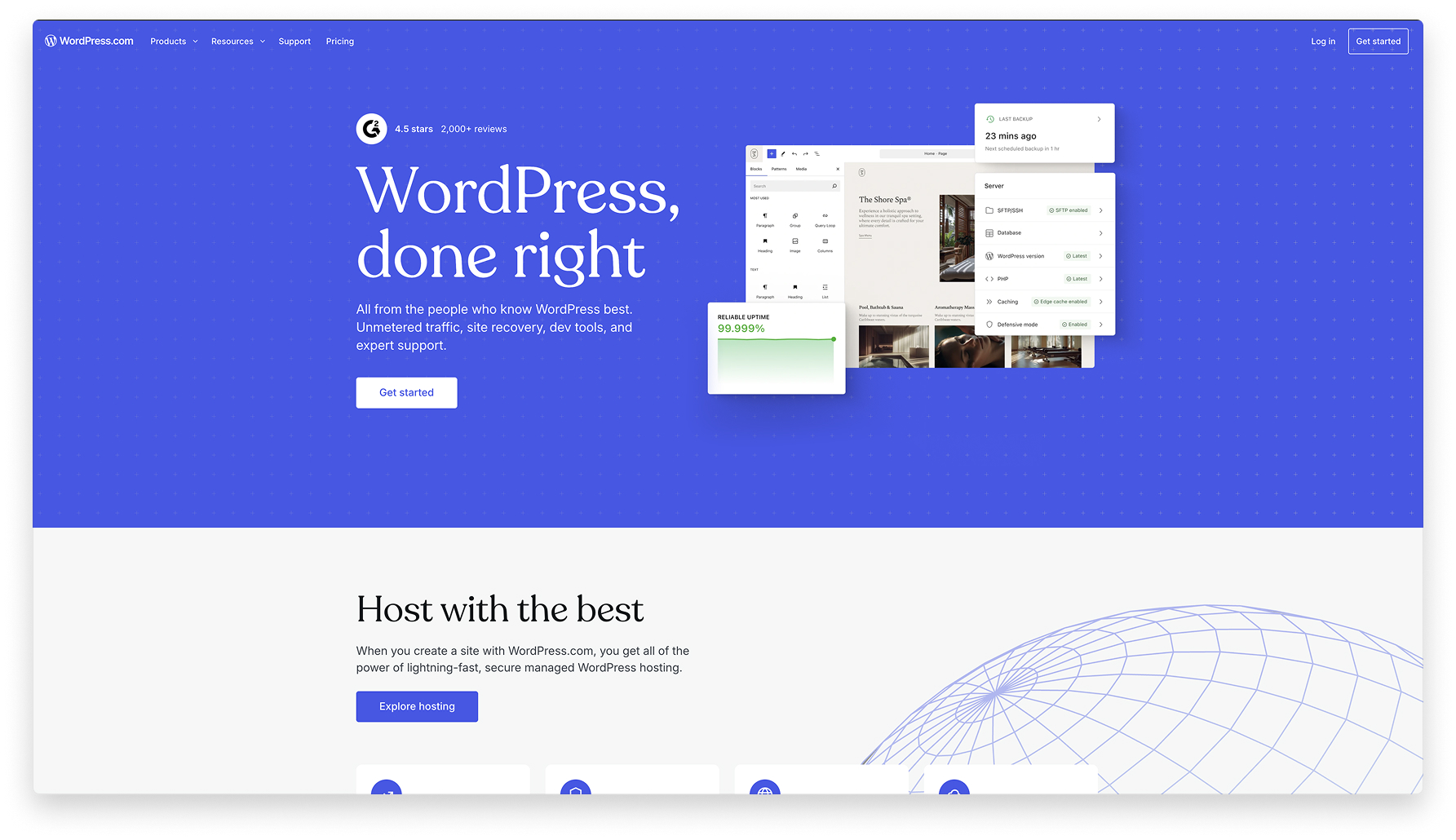 WordPress.com built-in SEO tools and its plugin directory, fifth on this SEO shortlist