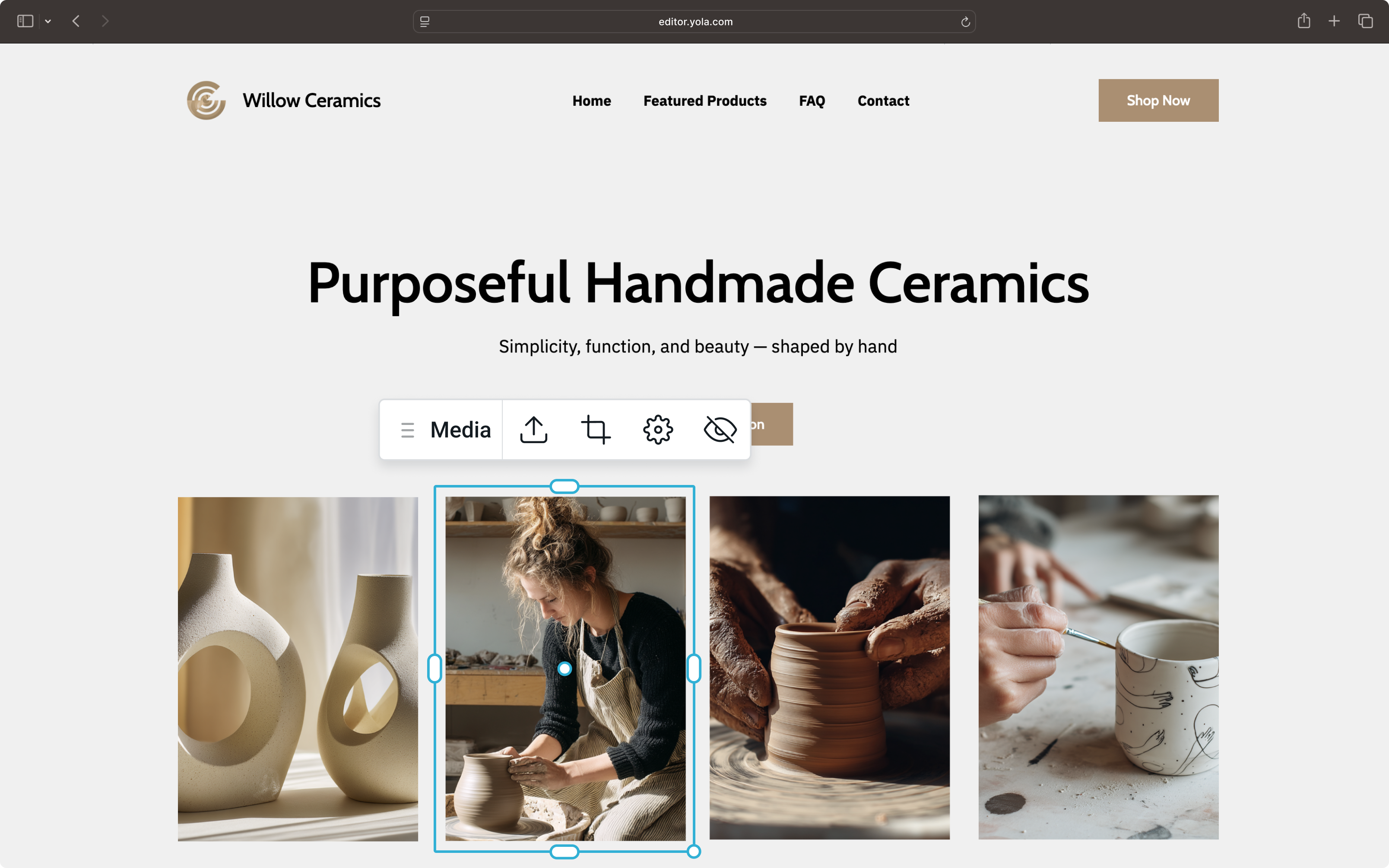 Constructeur de site avec IA simple