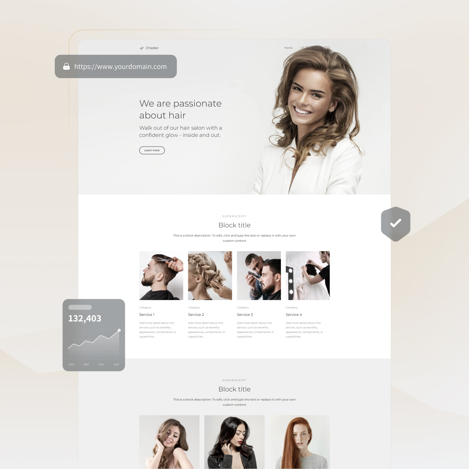 Best hair salon website templates