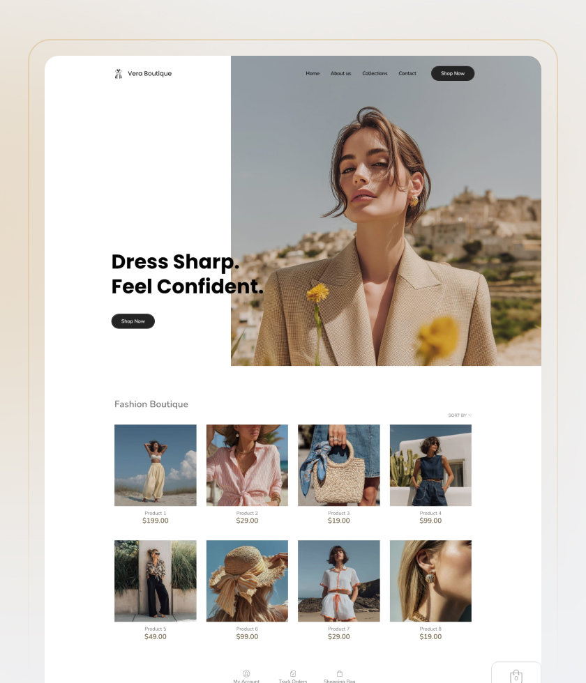 Premium website template 7
