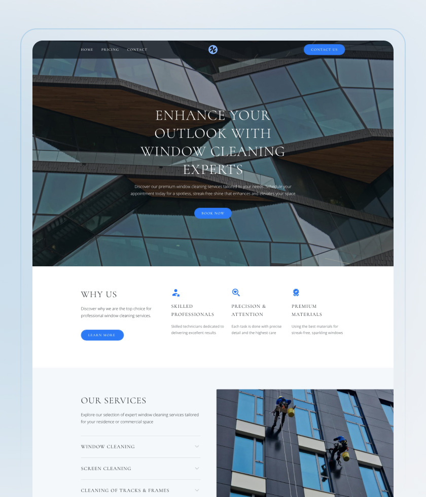 Mobile-first website template 7