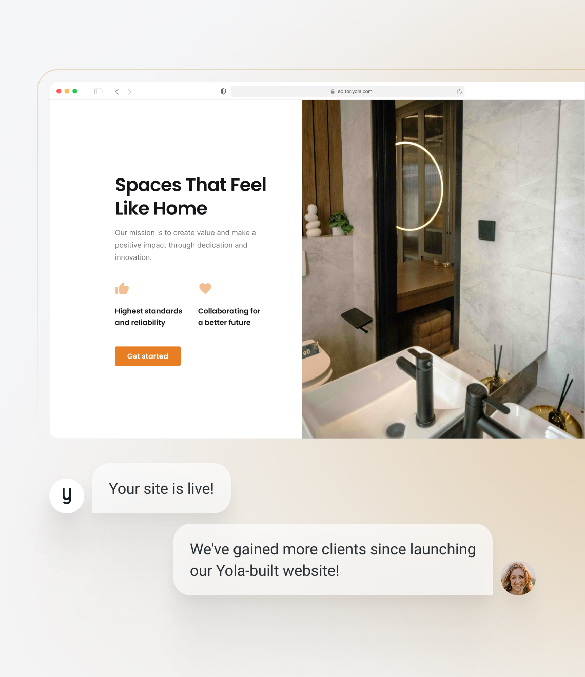 Build a site using a pastel website template