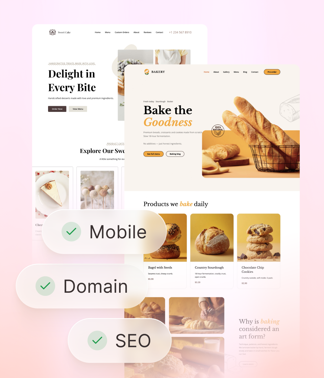 Modèle professionnel pour boulangerie