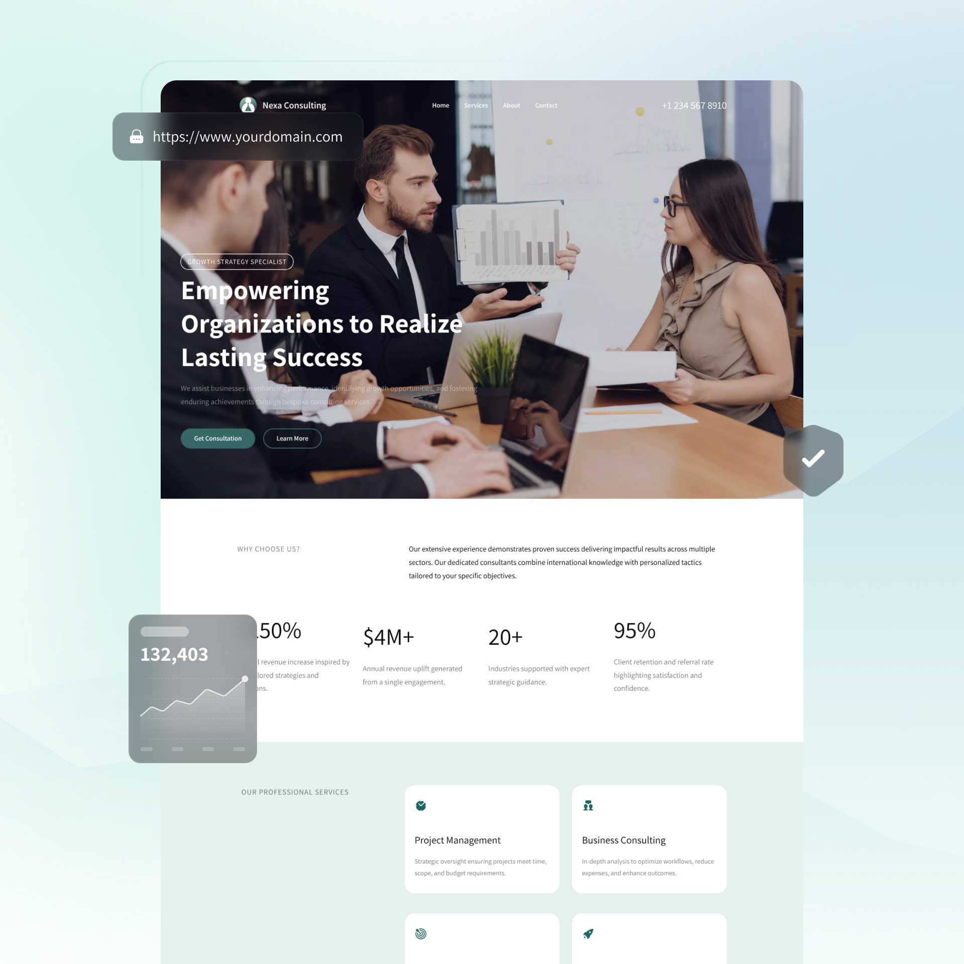 virtual assistant website builder