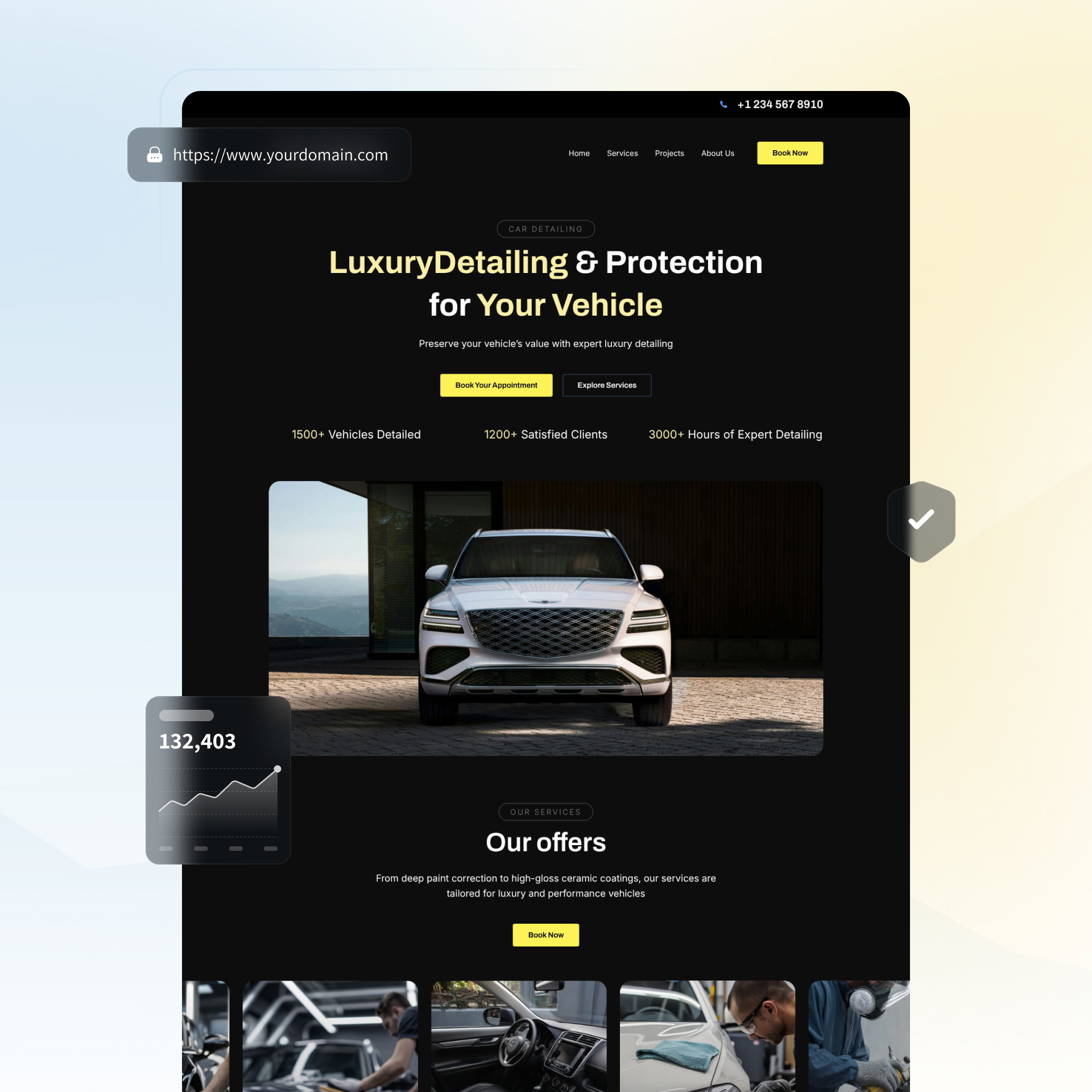 Best dark website templates