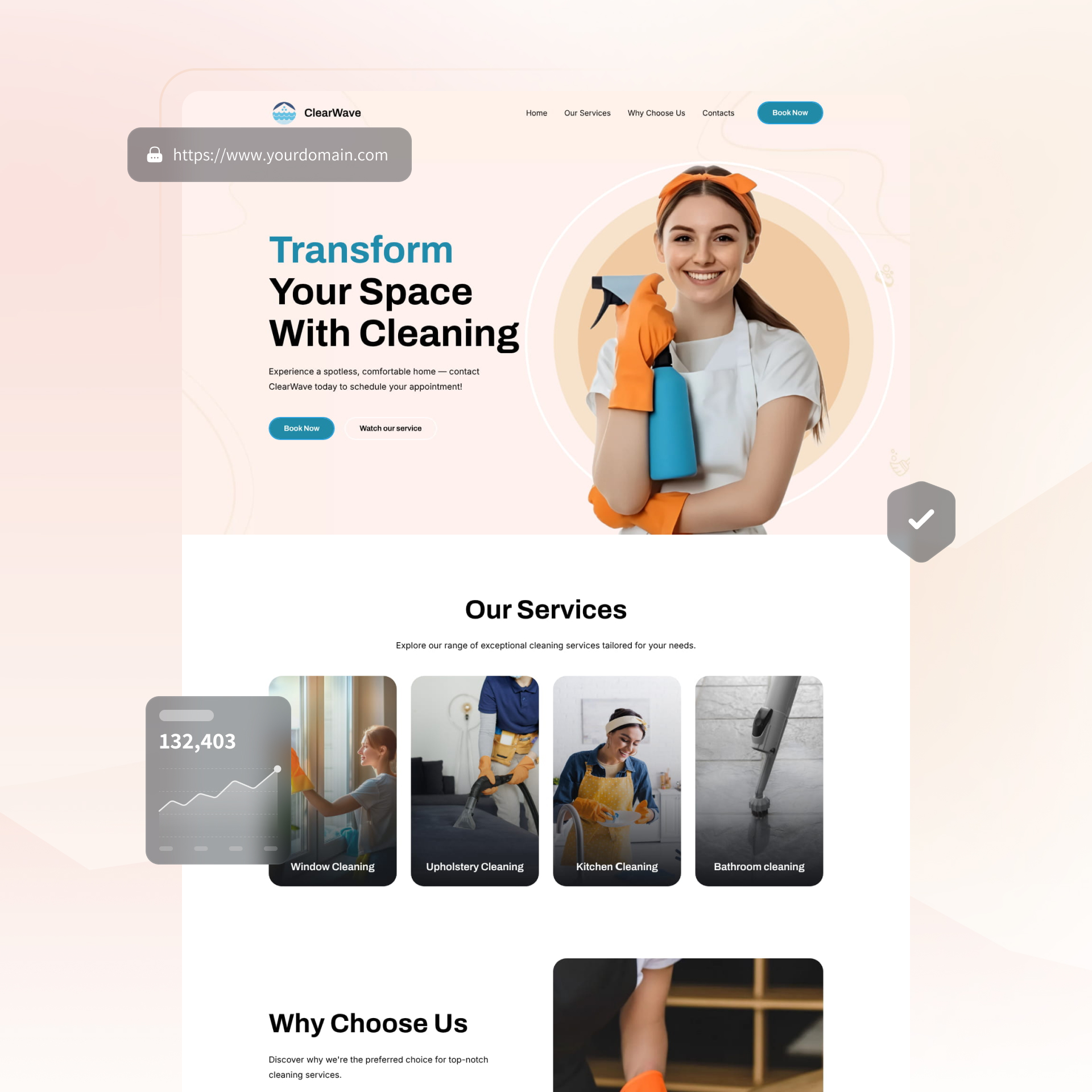 house cleaning website builder