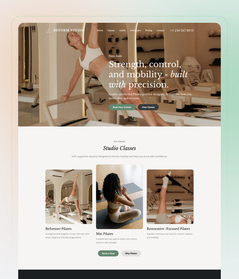 Soft website template 5