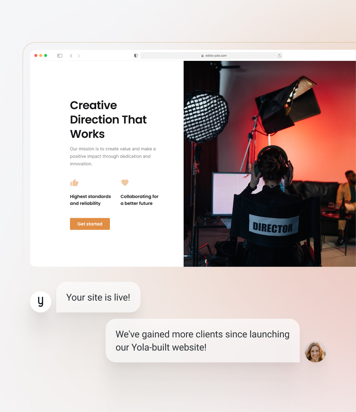 Make a site using a black-and-white website template