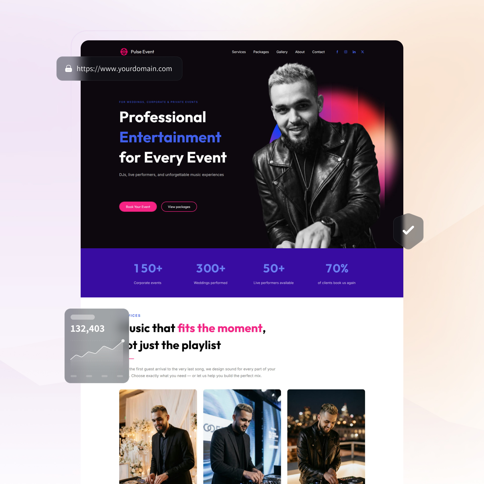 DJ website builder