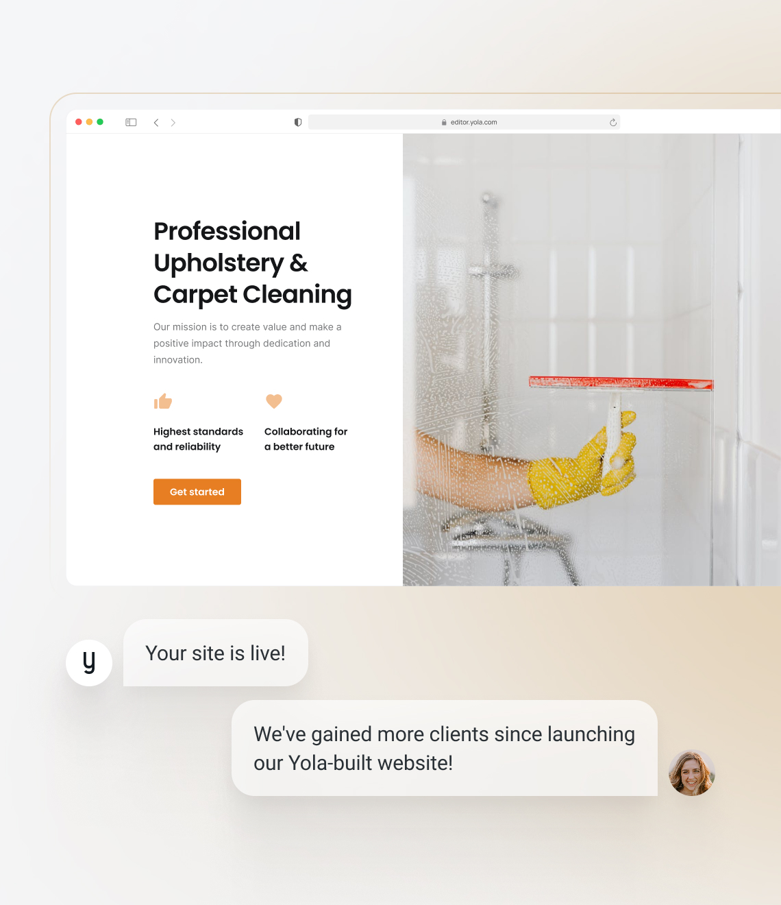 How to make a carpet cleaning website