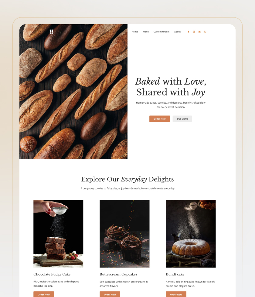 Mobile-first website template 2